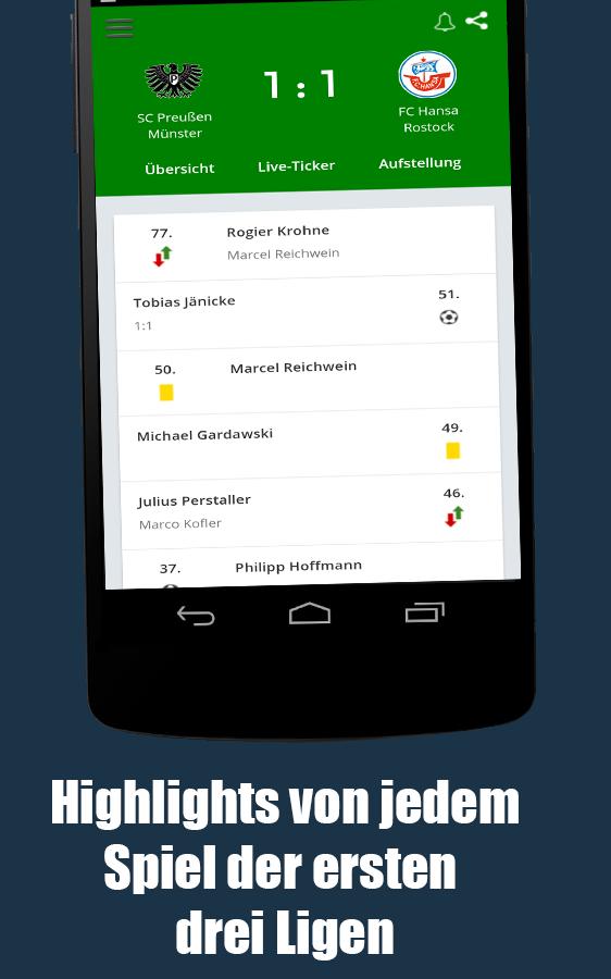 Fußball Bundesliga App - Fussball News Ergebnisse for Android - APK Download