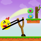 Knock Down : Angry Chicken icône