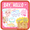 say hello stamp