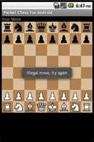 Pocket chess for android capture d'écran 1