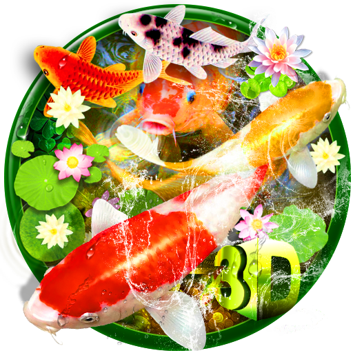 Tema di pesce Koi 3D