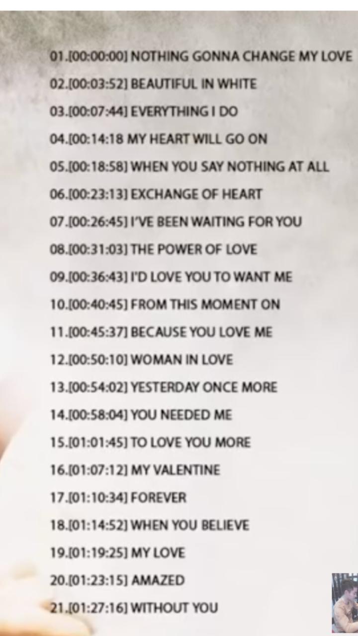 Best 90s love songs
