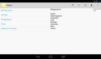 HiNote скриншот 2