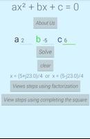 Solve Quadratic Equation with Steps capture d'écran 3