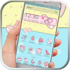 Baixar Bowknot rosa Kitty Kawaii APK