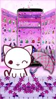 Cute Kawai Cat theme poster