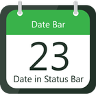 Data na barra de status иконка