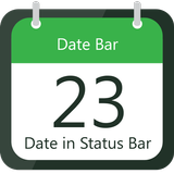 Data na barra de status иконка