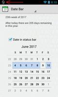 Data na barra de status скриншот 1
