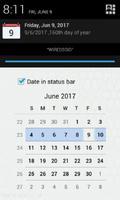Data na barra de status скриншот 2