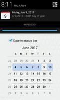 📆 Show Date in Status Bar 📆 capture d'écran 2