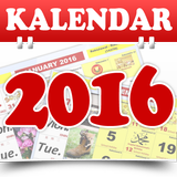 Kalendar 2016 Malaysia Kuda icône