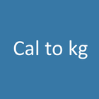 Calories to kg converter آئیکن