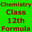 Chemistry 12 th CBSE Formulas