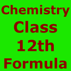 Chemistry 12 th CBSE Formulas icon