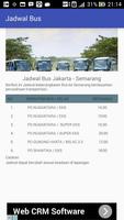 Jadwal - Bus Jakarta Semarang imagem de tela 3