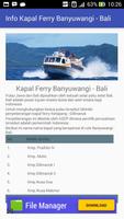 Jadwal Ferry Banyuwangi - Bali capture d'écran 1