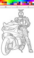 Poster Coloring Kamen Rider