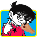 coloring detective conan ido