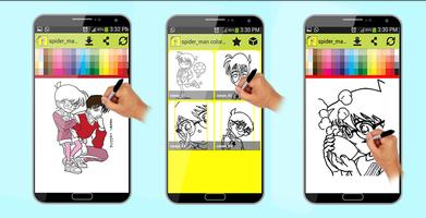 coloring detective conan ido الملصق