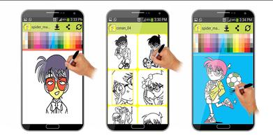 coloring detective conan ido تصوير الشاشة 1