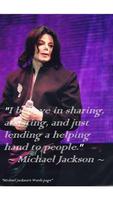 Michael Jackson Quotes and Biography Affiche