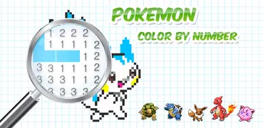 Color by Number Pokemon Pixel Art