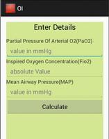 Oxygenation Indices Calculator capture d'écran 1