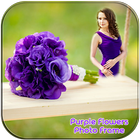 Purple Flower Photo Frames icône