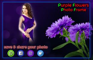 Purple Flower Photo Frames captura de pantalla 3