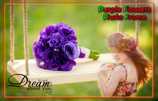 Purple Flower Photo Frames ภาพหน้าจอ 2