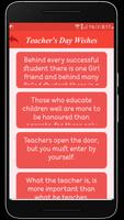 Poster Teacher's Day Wishes SMS
