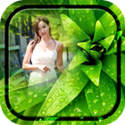 Green Leaf Photo Frames أيقونة