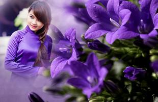 Purple Flowers Photo Frames 截图 2