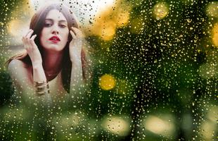 Rainy Glass Photo Frame syot layar 2