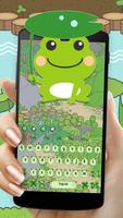 Cute Travel Frog Keyboard Theme capture d'écran 1