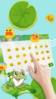 Cute Travel Frog Keyboard Theme capture d'écran 2