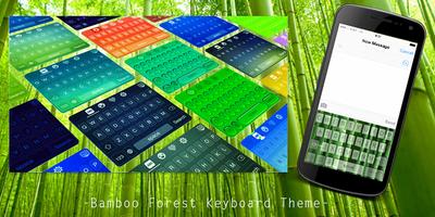 Bamboo Forest Keyboard Theme Affiche