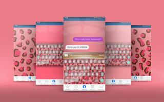 pink cheetah kika keyboard Affiche