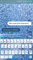 Frozen keyboard theme for kika captura de pantalla 1