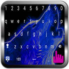 Sky Night Blue Wolf Keyboard icône