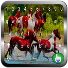 American Wild Horses Keyboard icône