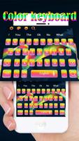 Color Rainbow Keyboard Theme Plakat