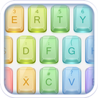 Iridescent glass keyboard simgesi