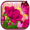Color Rose Butterfly Keyboard Theme