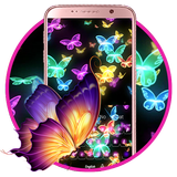 Butterfly flying live video theme icon