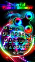 Luminous Finger Spinner Keyboard poster