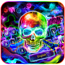 Colorful Smokey Neon Skull Cool APK