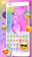 Colorful Water Drops Keyboard تصوير الشاشة 1