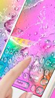 Colorful Water Drops Keyboard تصوير الشاشة 2